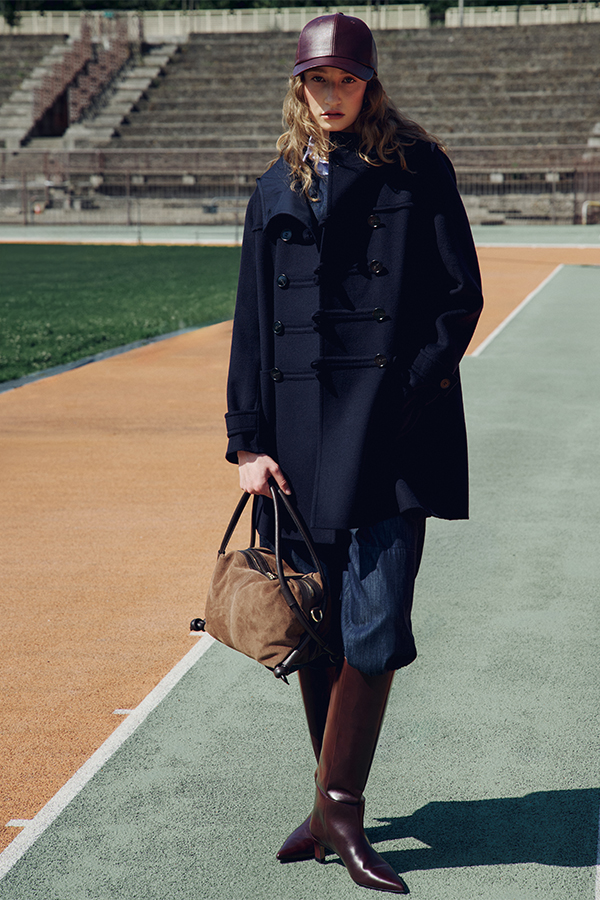 Double-faced wool duffle coat